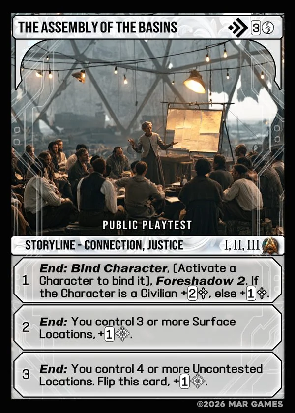 The Assembly of the Basins card
