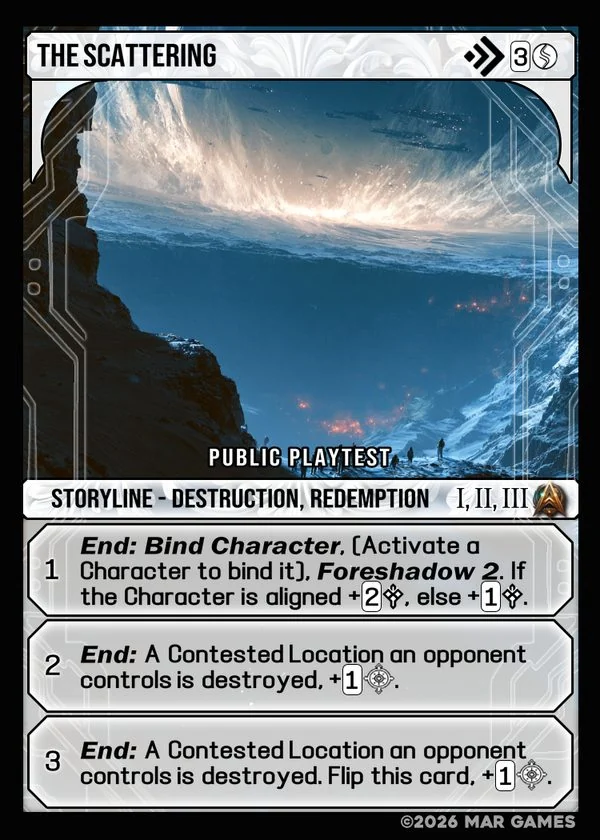 The Scattering card