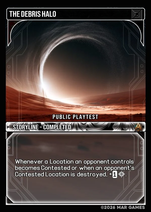 The Debris Halo card