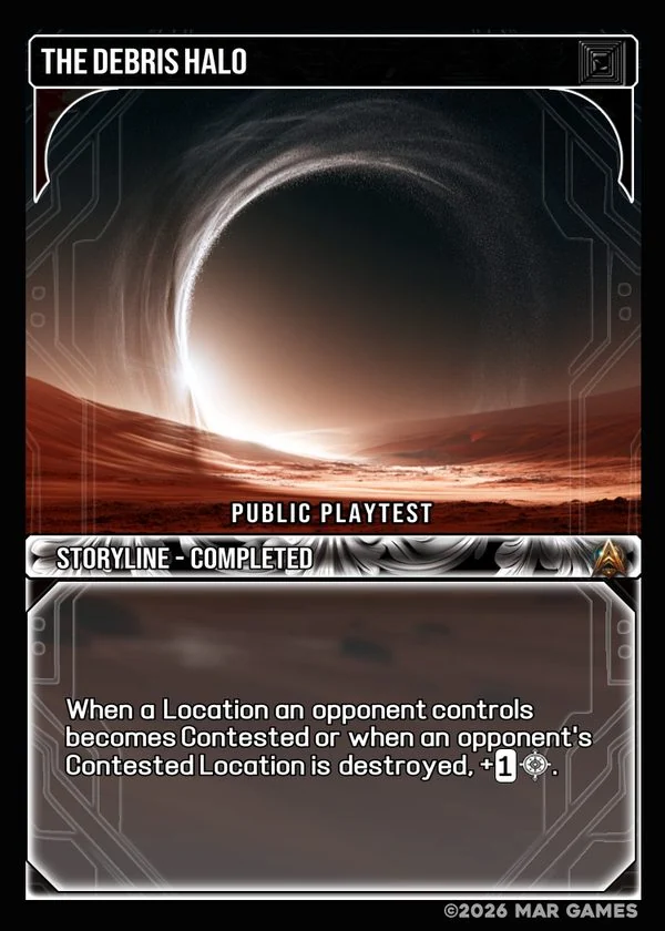 The Debris Halo card