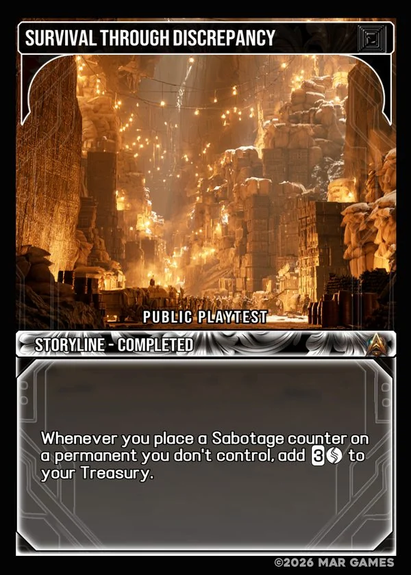 Survival Through Discrepancy card