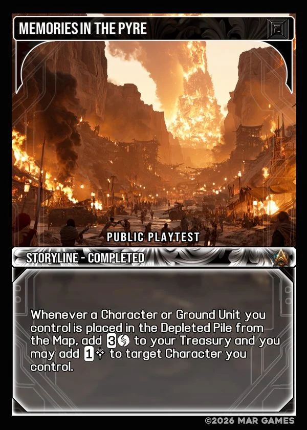 Memories in the Pyre card