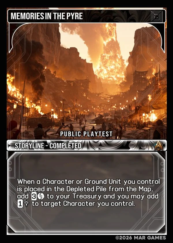Memories in the Pyre card