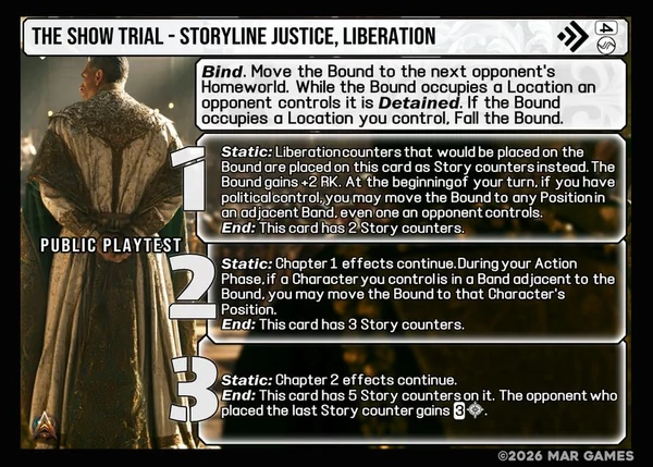 The Show Trial card